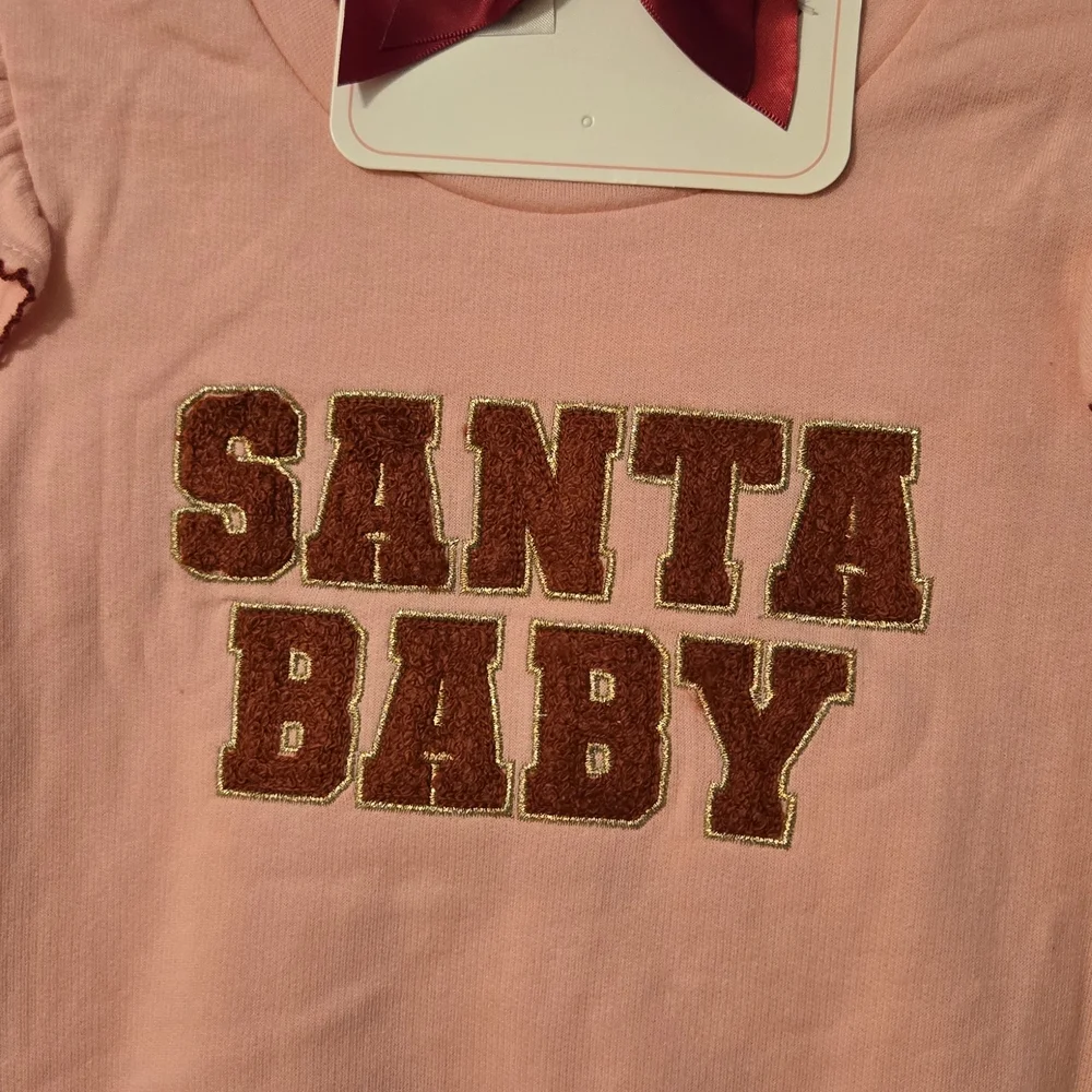Nicole Miller Pink Santa Baby Toddler Girls Set - Picture 2 of 6